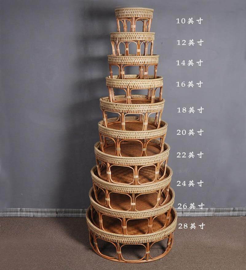 Rattan Picnic Tray Table - Image 14