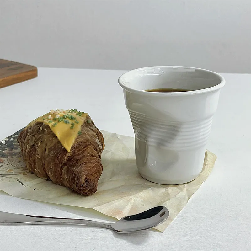 Realistic Ceramic Bent Creative Mug - Image 2