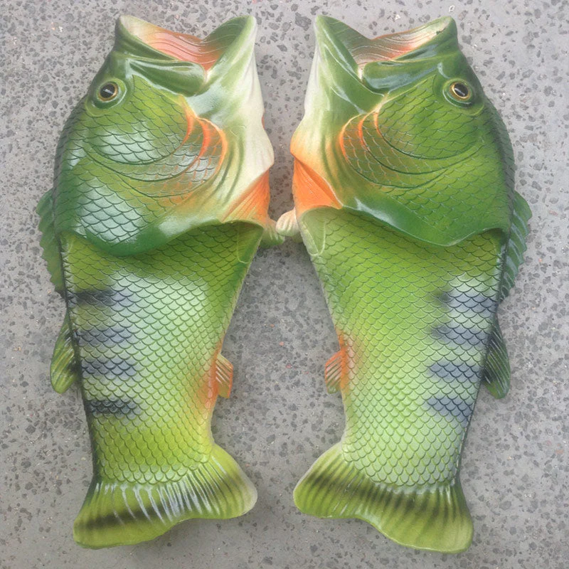 Realistic Unisex Fish Slippers - Image 8