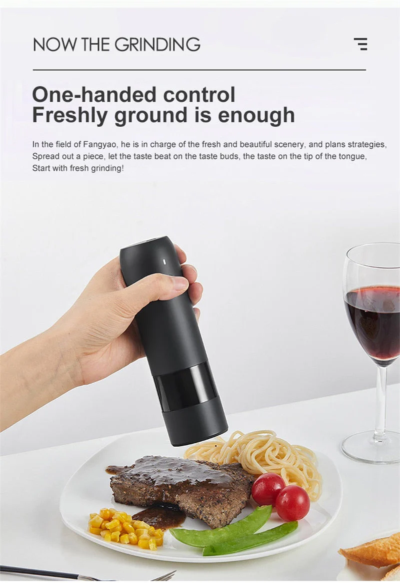 Rechargeable Automatic Salt Pepper Grinder - Image 8