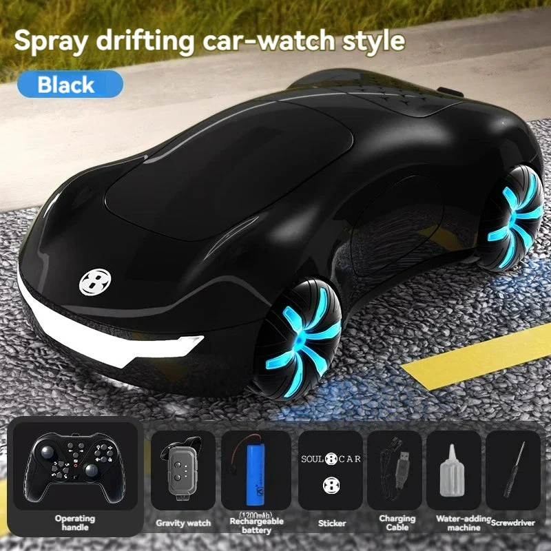 Rechargeable Gesture Control RC Spray Effect Stunt Car - Image 9