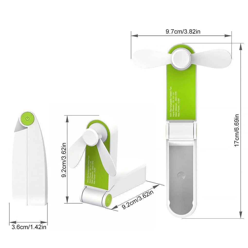 Rechargeable Portable Foldable Mini Fan - Image 10