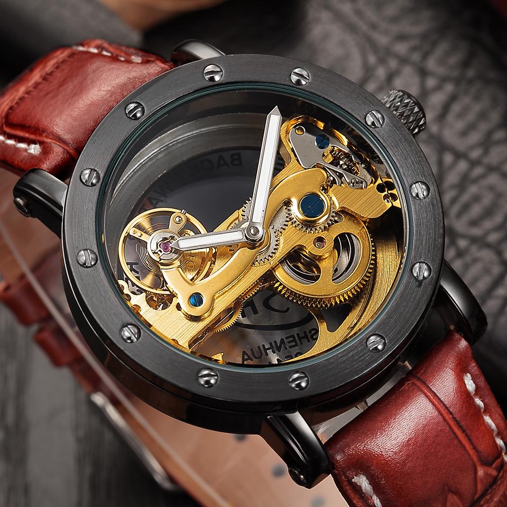 Relogios Elegant Transparent Mechanical Men Watch - Image 2