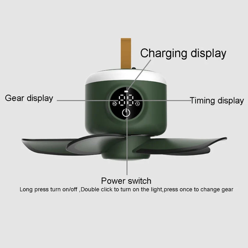 Remote Control Air Cooler Ceiling Fan - Image 7