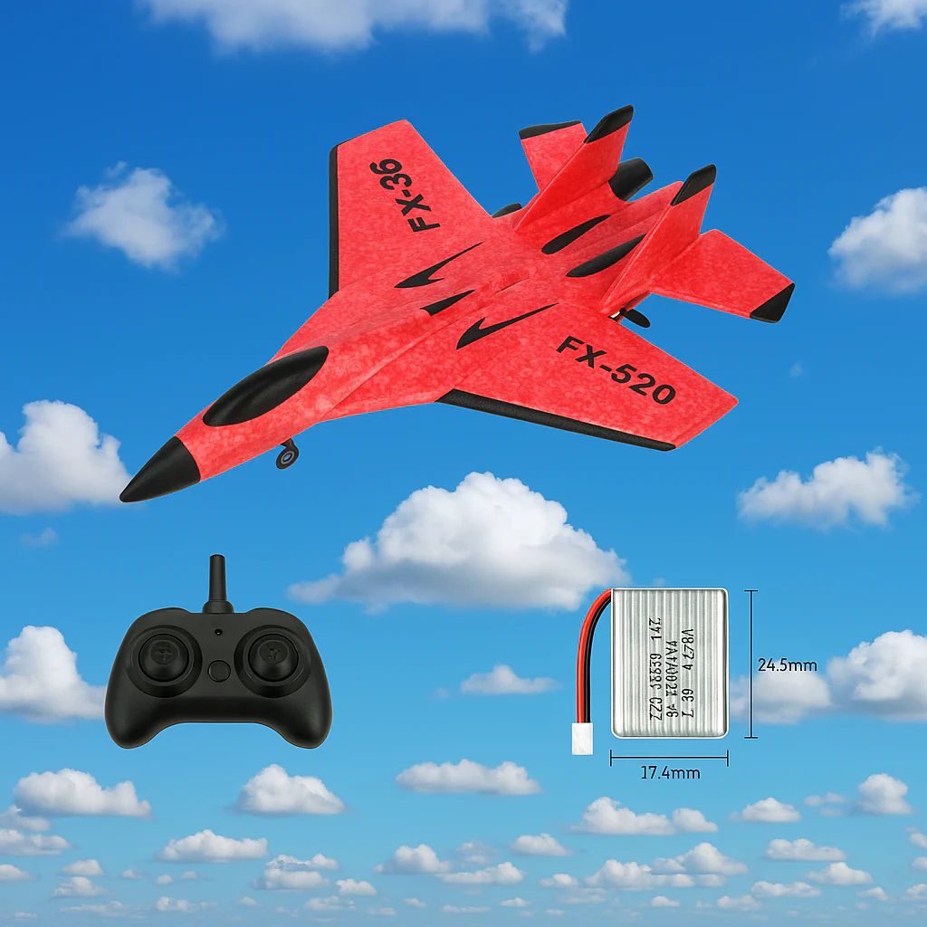 Remote Control Foam Fighter Airplane Toy - Image 8