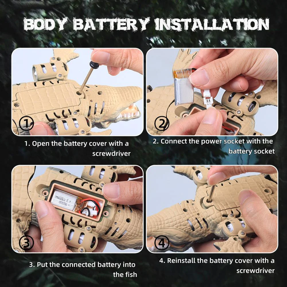 Remote Control Mini Bionic Crocodile Toy - Image 4