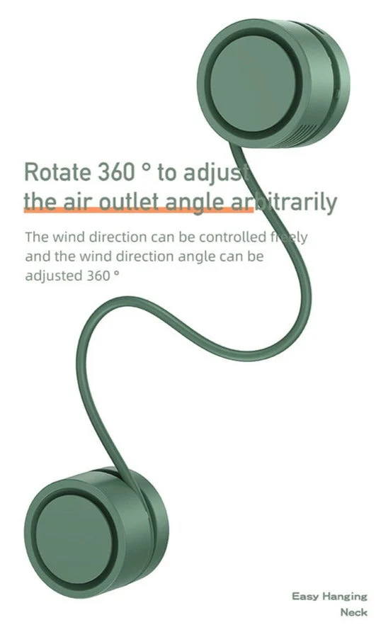 Retractable Aroma Therapy Bladeless Neck Fan - Image 4