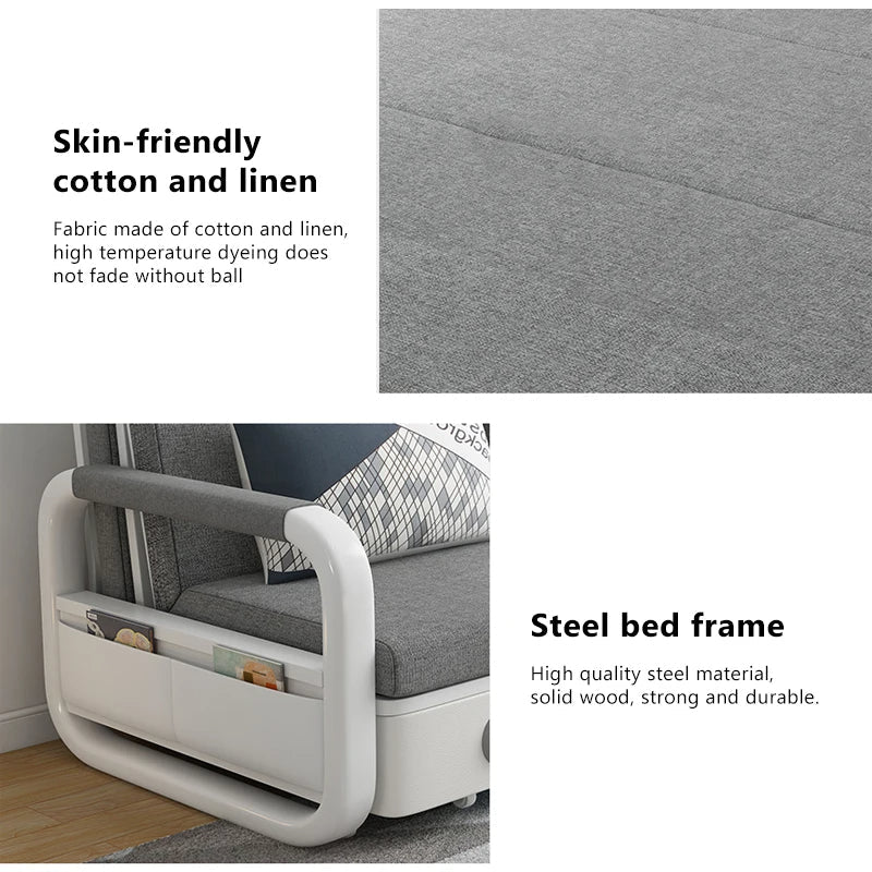 Retractable Minimalist Design Japanese Sofa Bed - Image 4