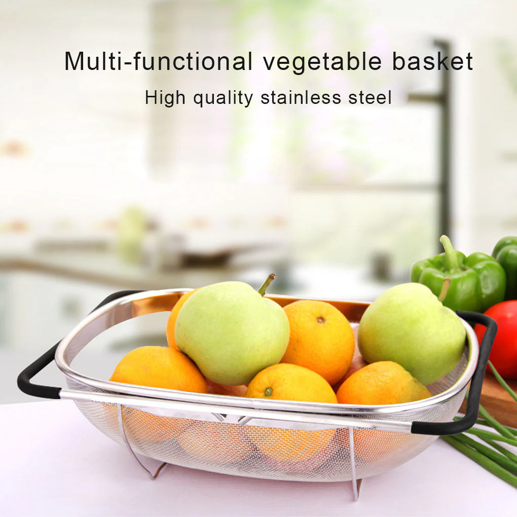 Retractable Oval Sink Drain Basket - Image 2
