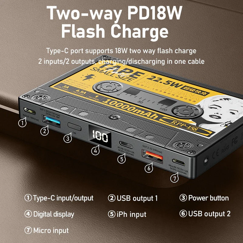 Retro Cassette Power Bank - Image 4