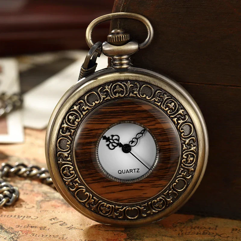 Retro Europe Rhythm Wood Pocket Watch - Image 4