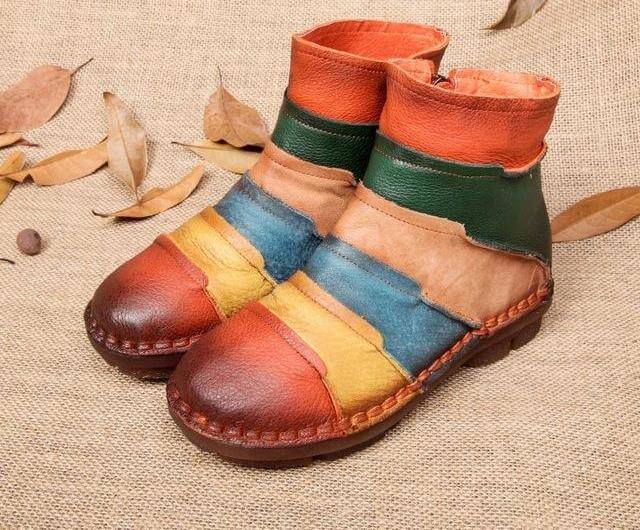 Retro Handmade Women Boots - Image 4