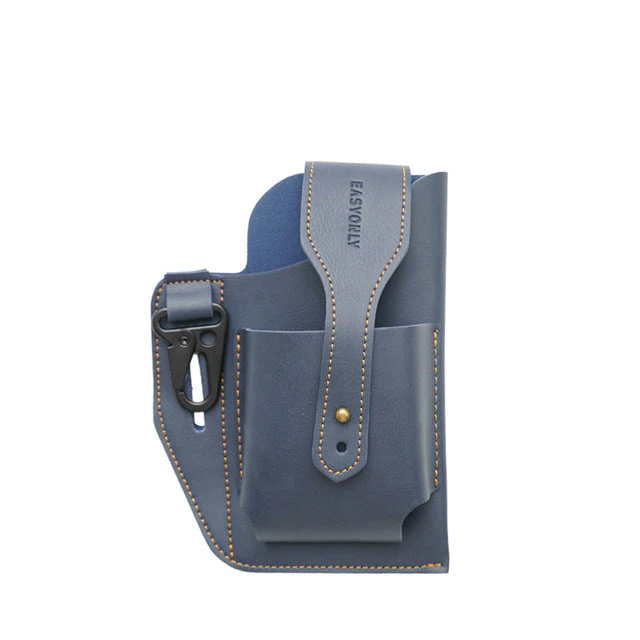 Retro Leather Multifunctional Phone Holder Waist Bag - Image 8