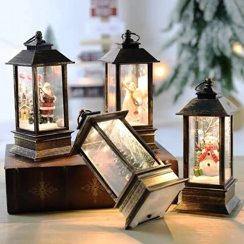 Retro Mini Christmas Lantern - Image 2