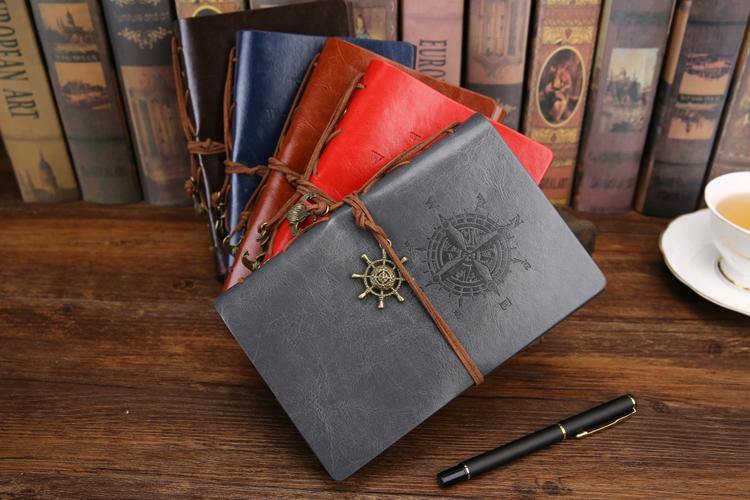 Retro PU Leather Pirate Spiral Notebook - Image 12