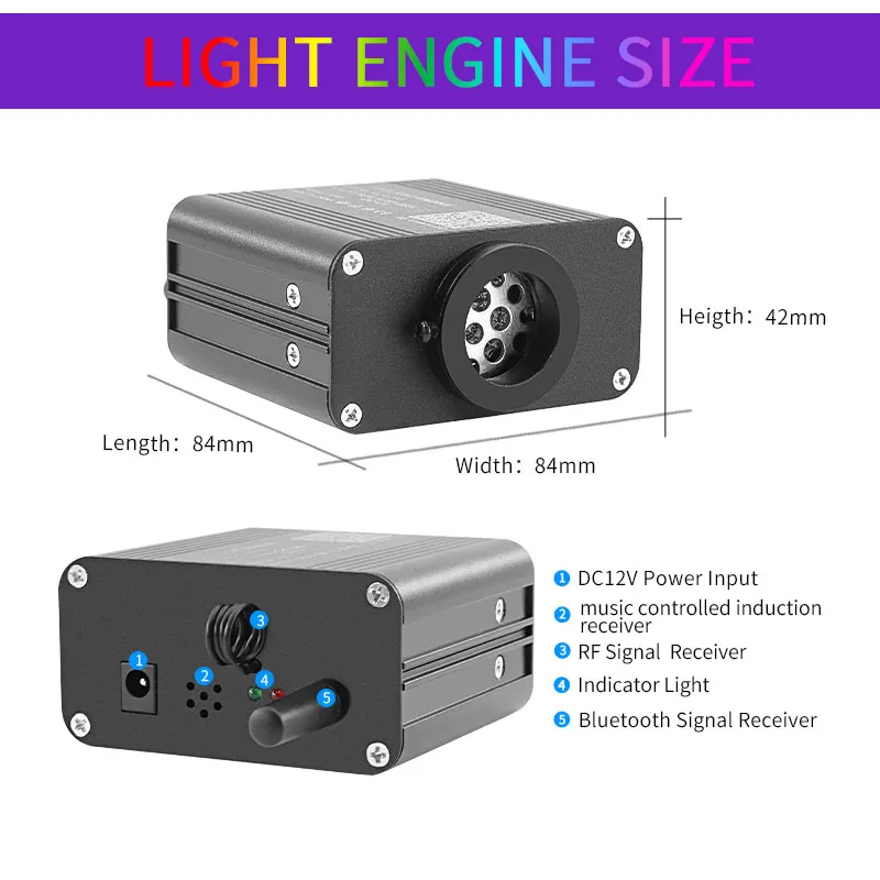 RGB Fade Fiber Optic Ceiling Atmosphere Light - Image 3