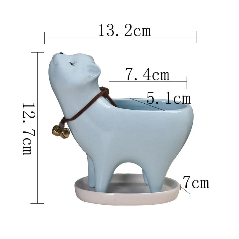Rising Cat Ceramic Flower Pot - Image 9