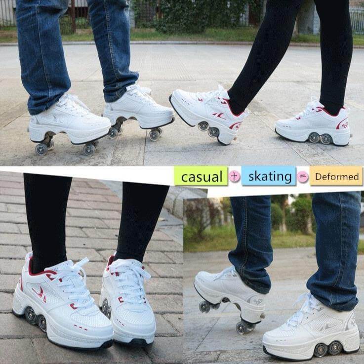 Roller Skate Double Wheels Sneakers - Image 2