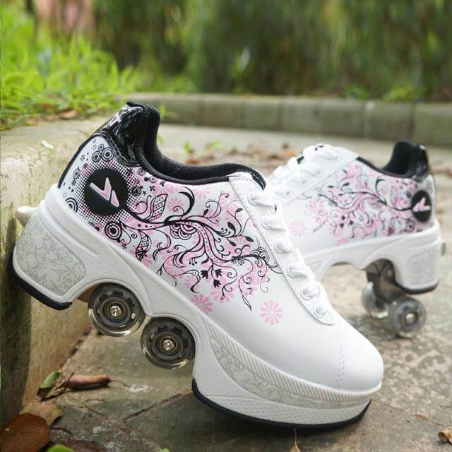 Roller Skate Double Wheels Sneakers - Image 9