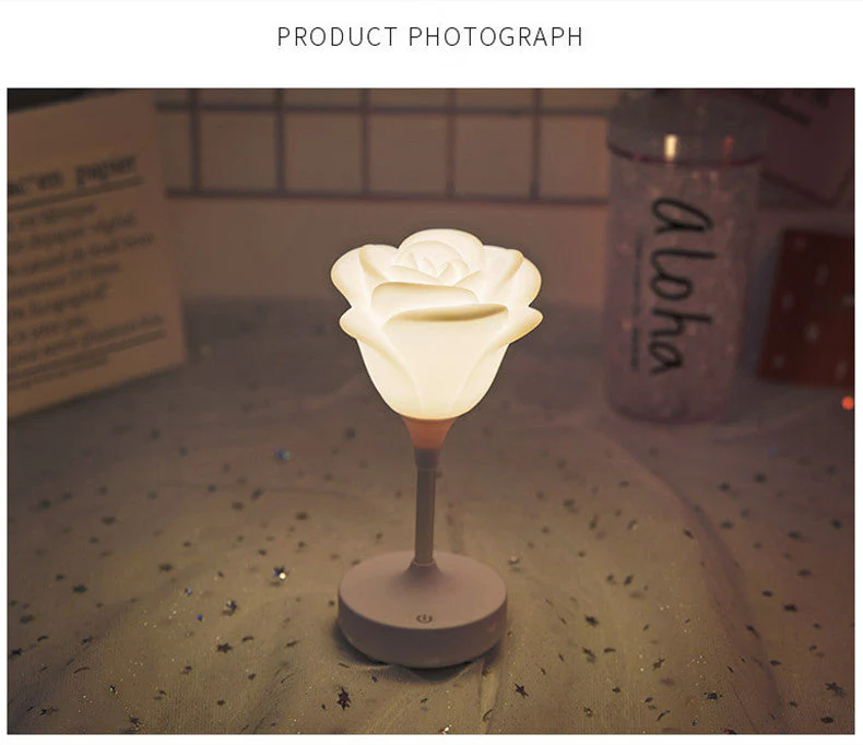 Rose Flower Romantic Touch Night Light - Image 5