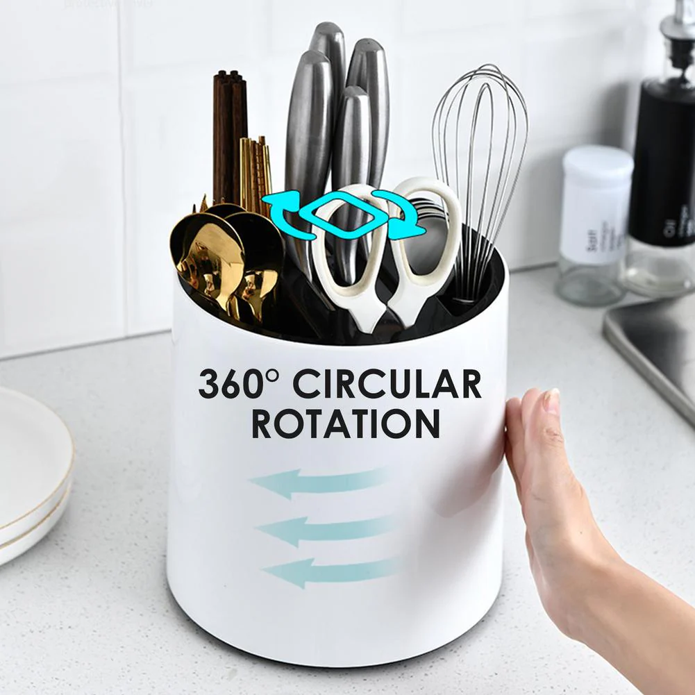 Rotating Kitchen Utensil Knife Holder - Image 6