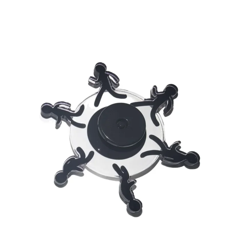 Running Stickman Optical Illusion Fidget Spinner - Image 8