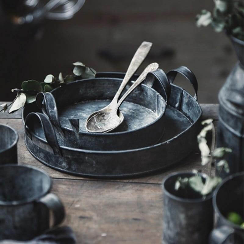 Rustic Wrought Iron Serving Set - Image 9