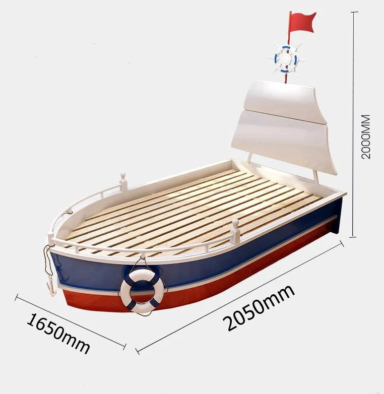 Sailor Ocean Adventure Wooden Boat Kids Bed - Image 5