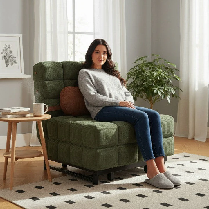 Scandinavian Slim-Profile Expandable Multifunctional Lounger - Image 6