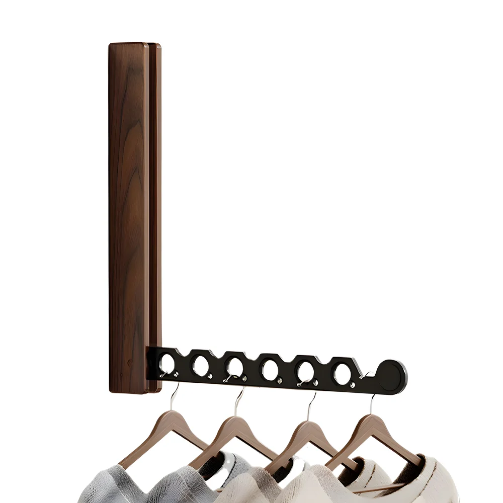 Scandinavian Style Foldable Hanging Clothes Rack - Image 4