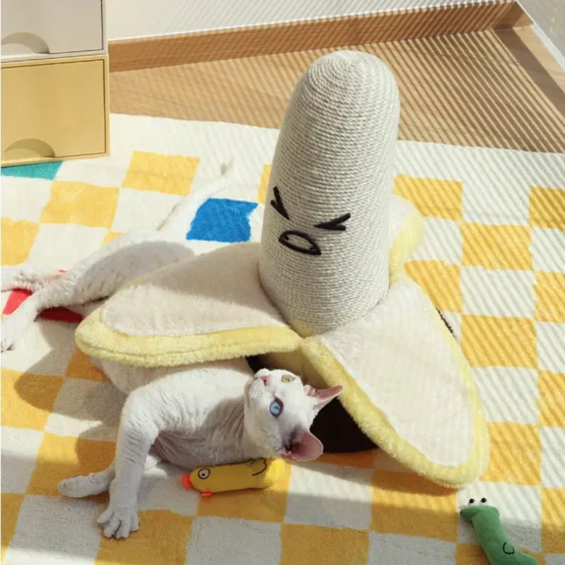 Scratch Ready Banana Pet Play Tower - Image 2