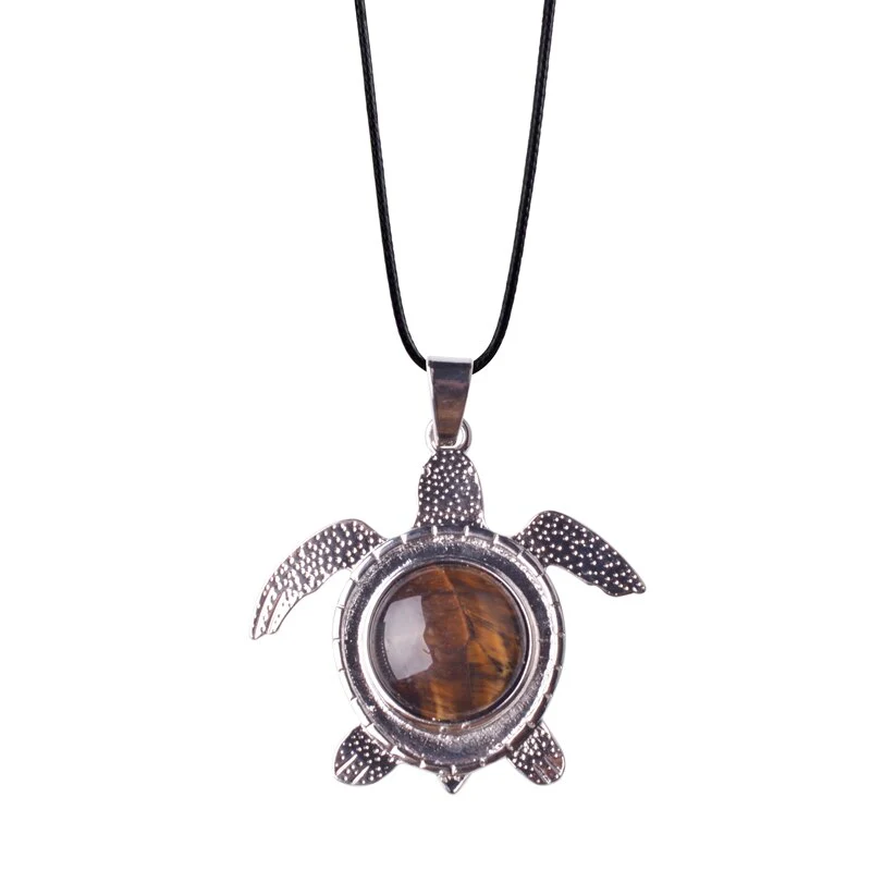 Sea Turtle Natural Stone Necklace - Image 7