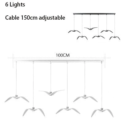 Seagull Bird Modern Pendant lamp - Image 3