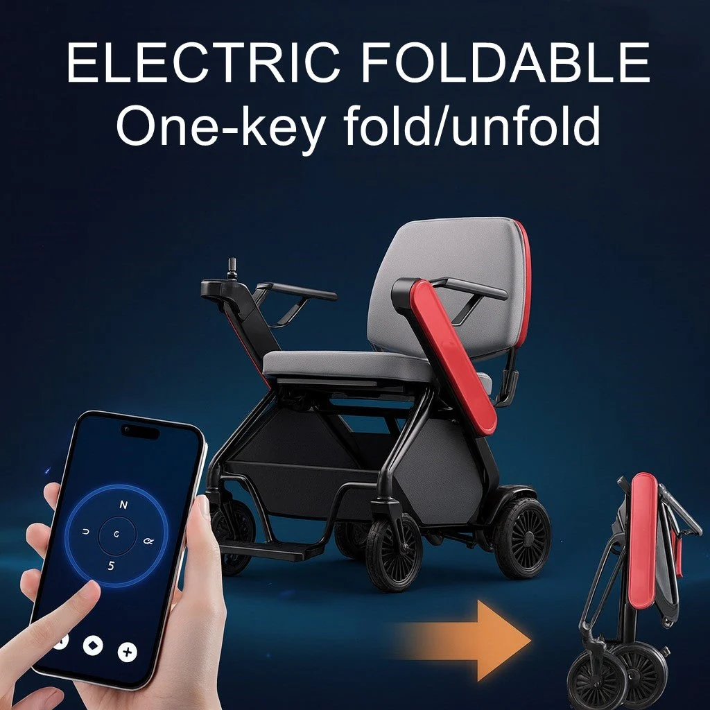 Secure Way Compact Foldable Electric Weather-Resistant Travel Scooter - Image 3