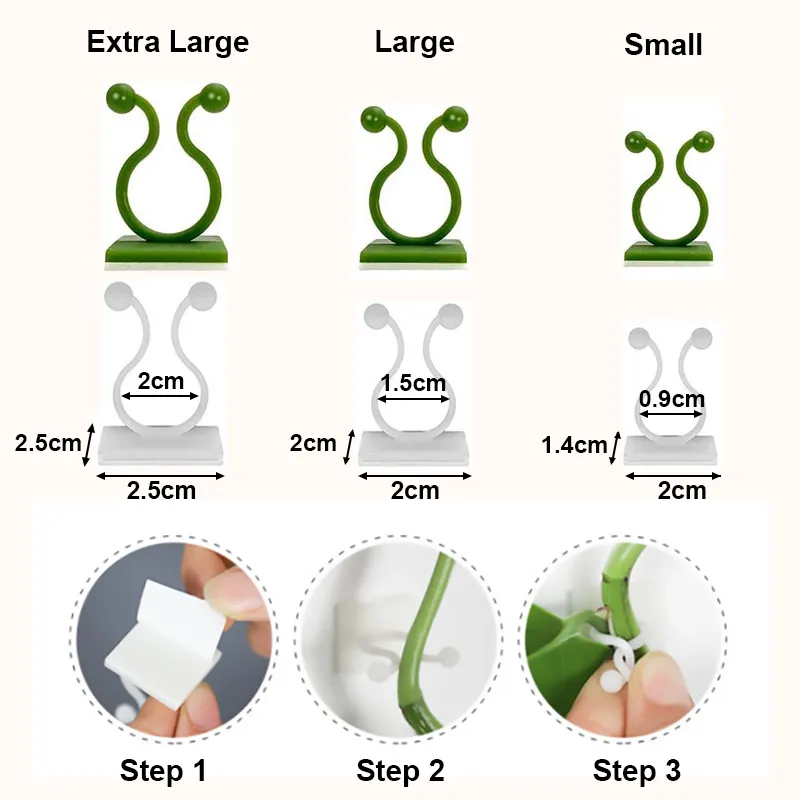 Self-Adhesive Plant Holder Mini Wall Clips - Image 6