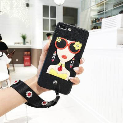Sexy Sunglasses Iphone Cases with Flower Hand Strap - Image 6