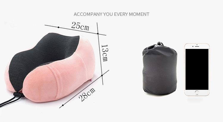 Shaped Soft Memory Foam Neck Pillow - Image 9
