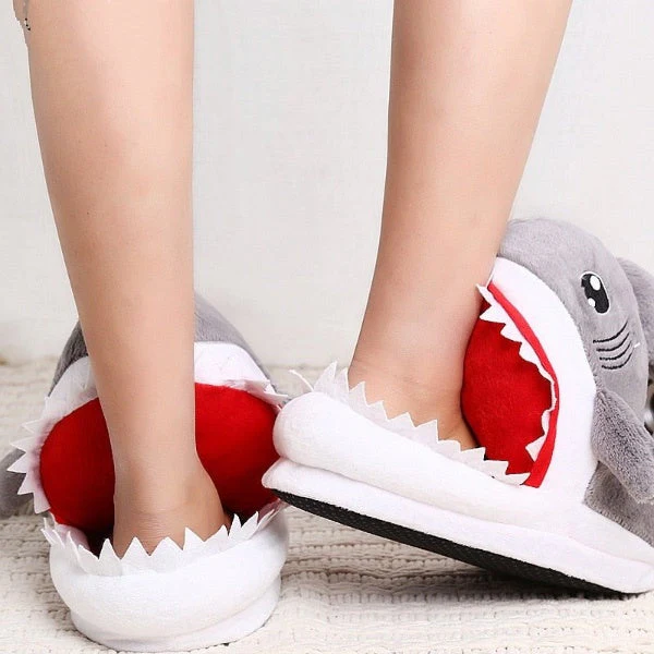 Shark Furry Indoor Slippers - Image 4
