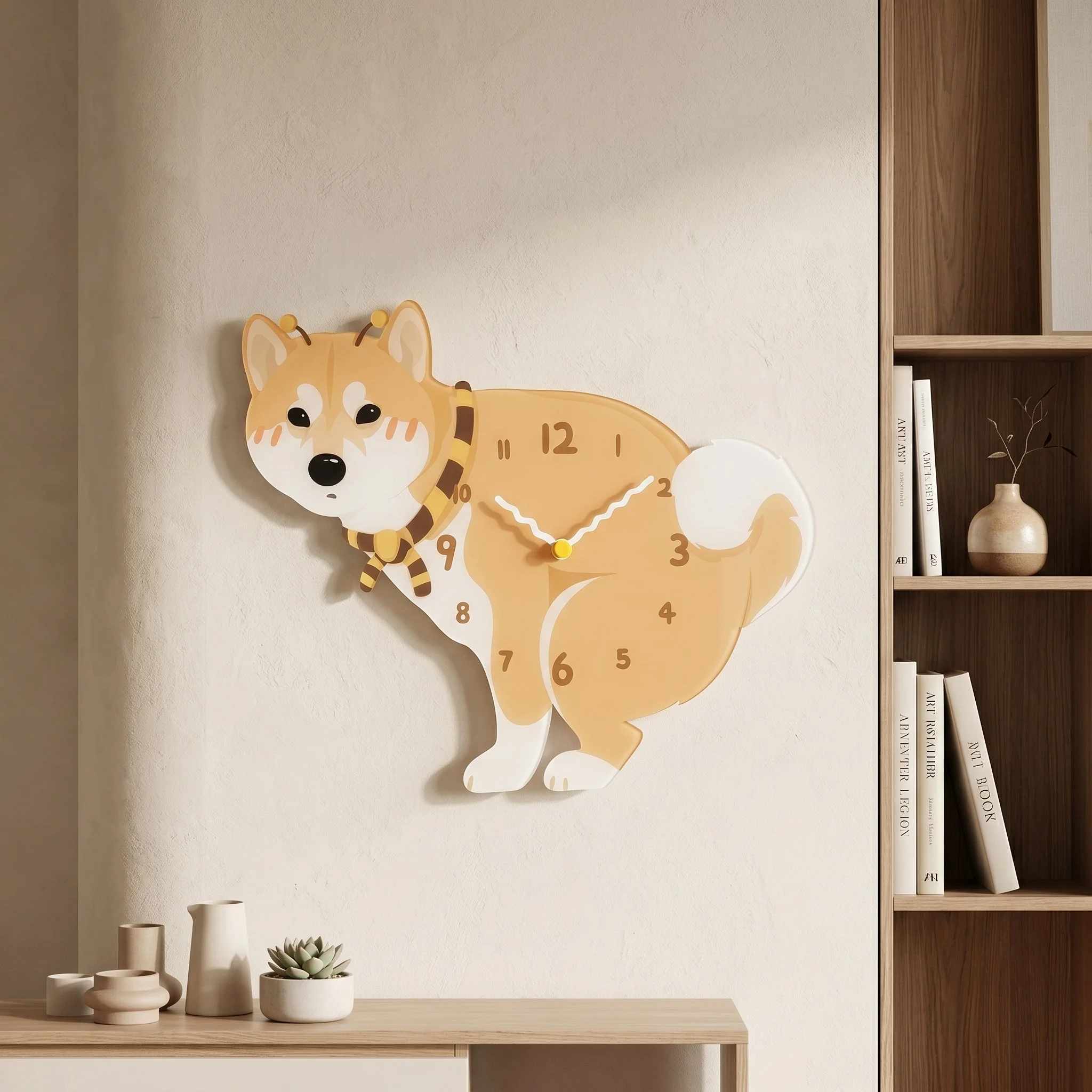 Shiba Squish Time Wall Clock - Image 5