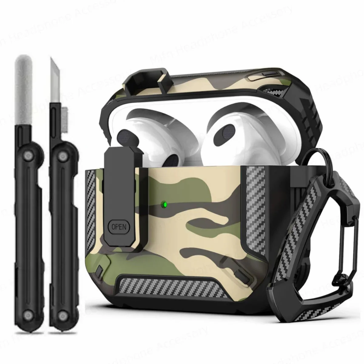 Shock Shield Keychain AirPods Case - Image 6