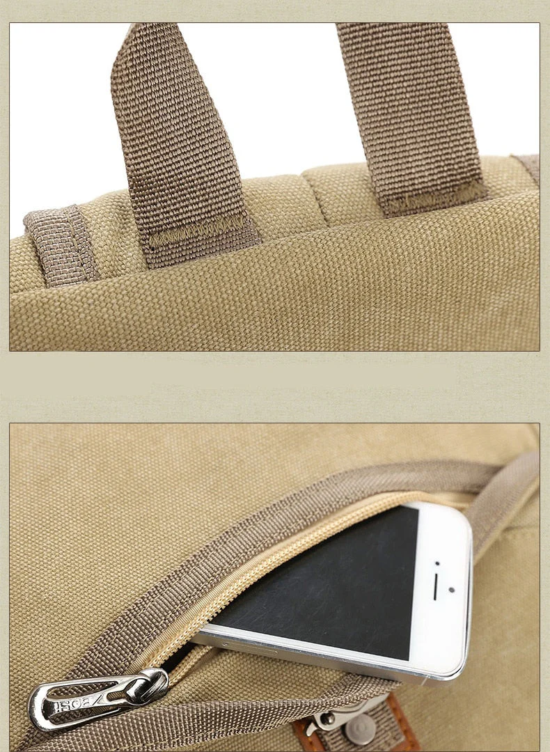 Shoulder Strap Zipper Solid Casual Backpack - Image 22