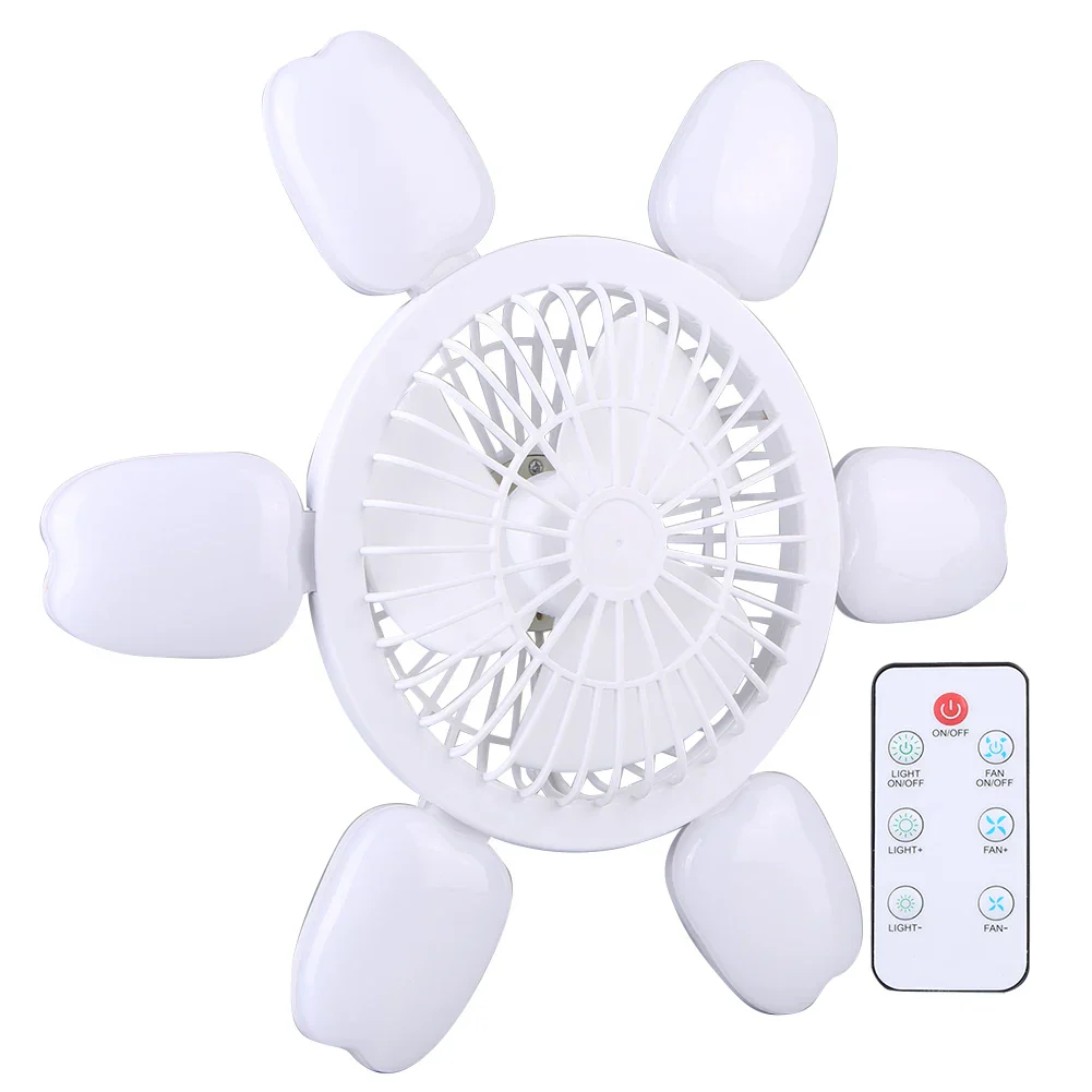 Silent Adjustable Remote Control Ceiling Foldable Fan Lamp - Image 10