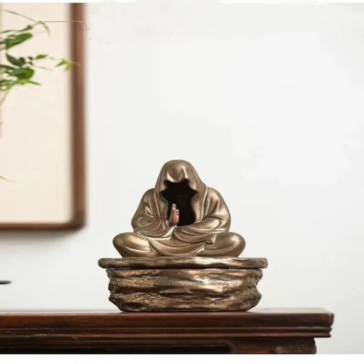 Silent Monk Backflow Ceramic Incense Burner - Image 5