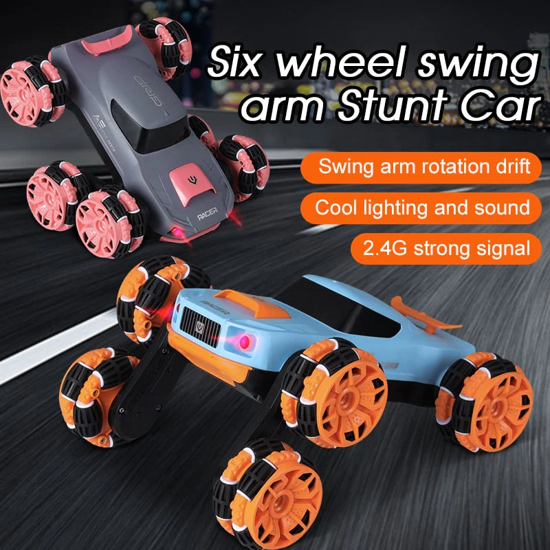 Six-Wheel Electric RC Stunt Toy Car - Image 3