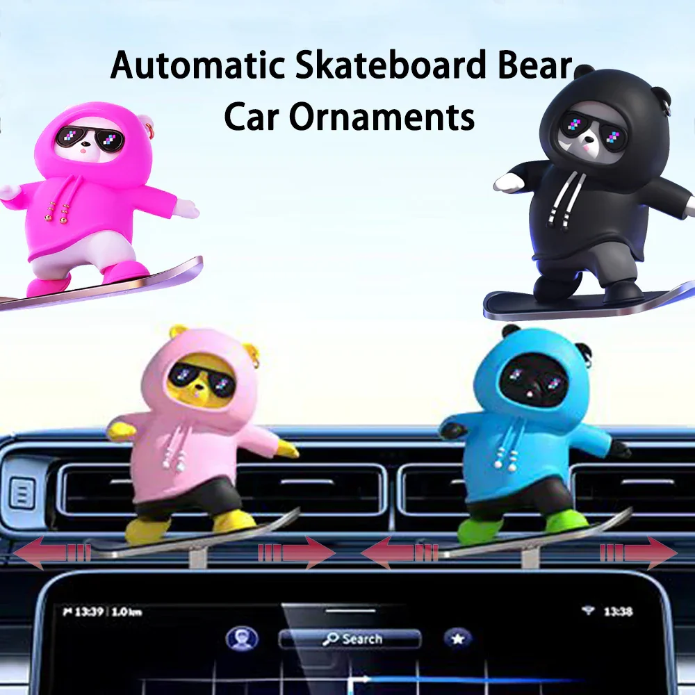 Skate Lover Bear Car Decor - Image 2