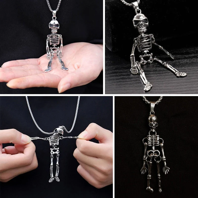 Skeleton Couple Magnetic Necklace - Image 2