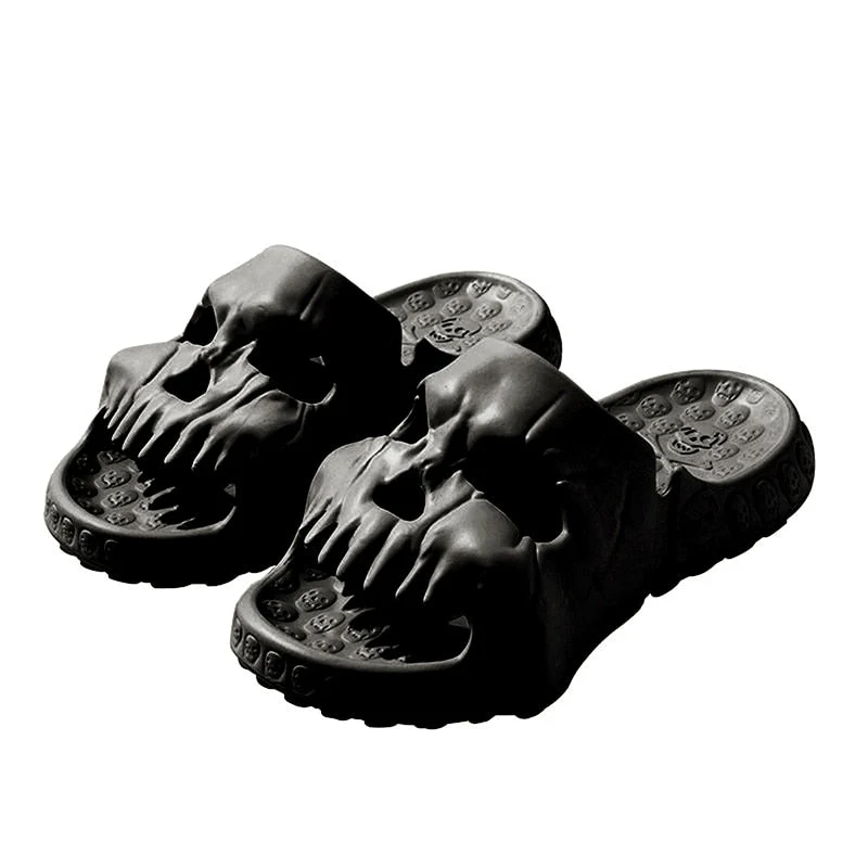 Skeleton Skull Thick Sole Slippers - Image 8