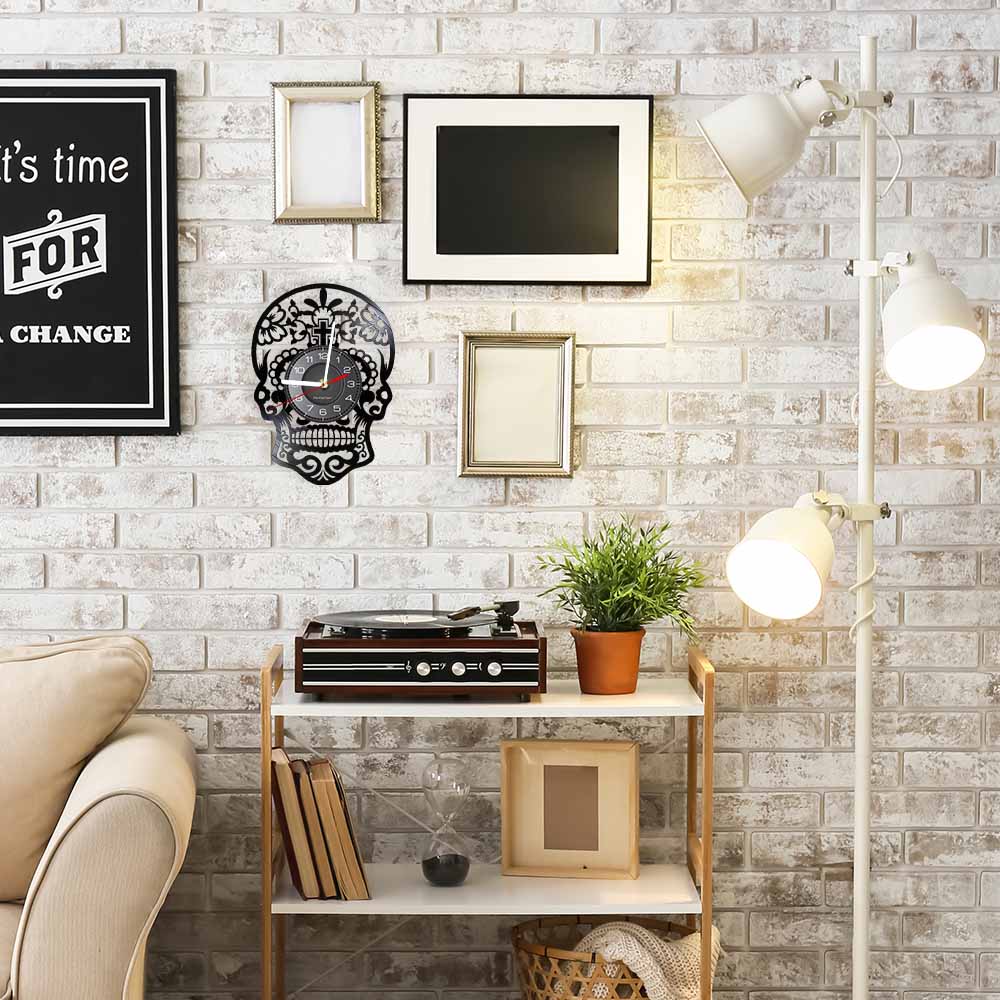 Skull Gothic Wall Clock - Image 10