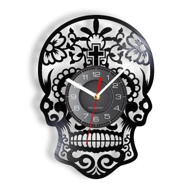 Skull Gothic Wall Clock - Image 14