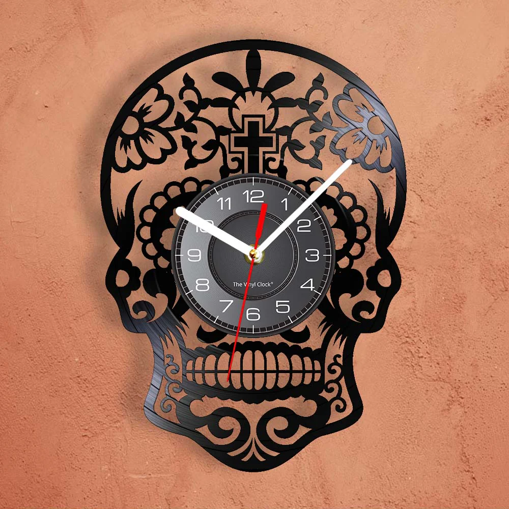 Skull Gothic Wall Clock - Image 3